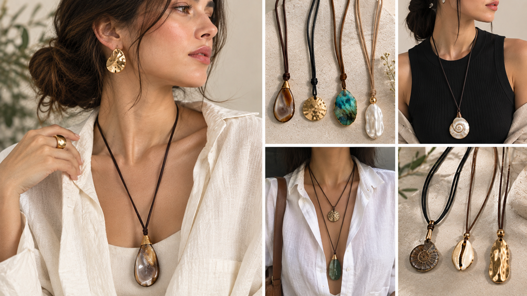 Long Cord and Pendant Necklaces