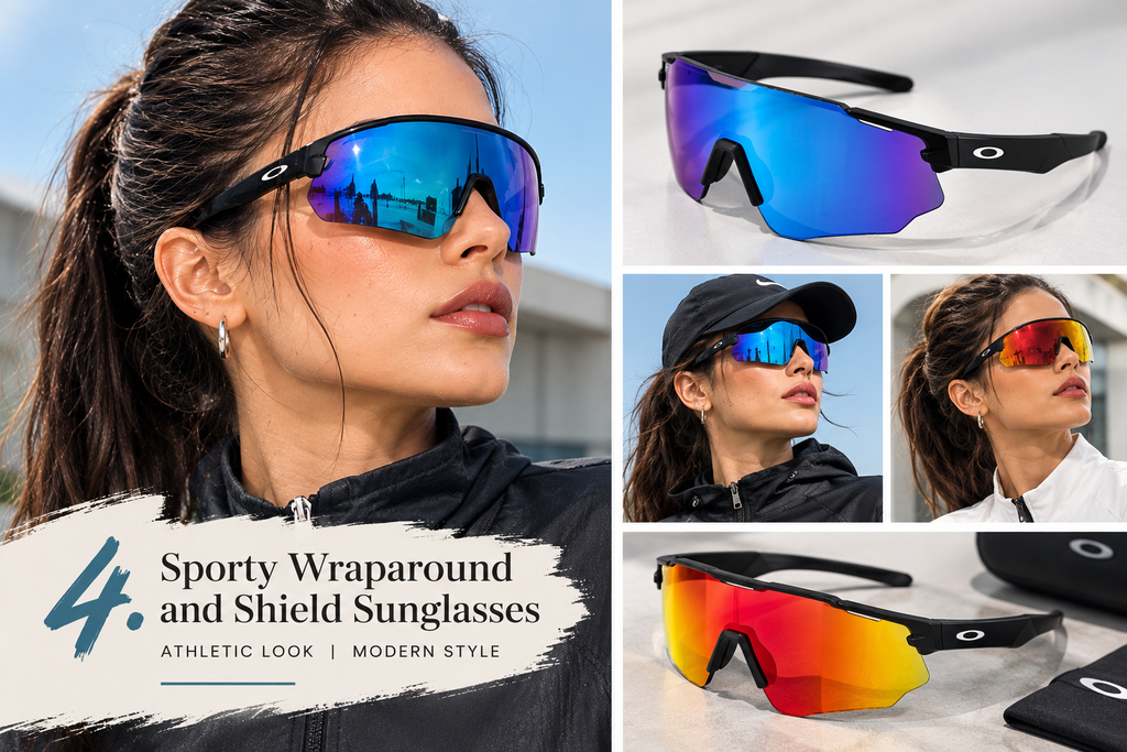 Sporty Wraparound and Shield Sunglasses