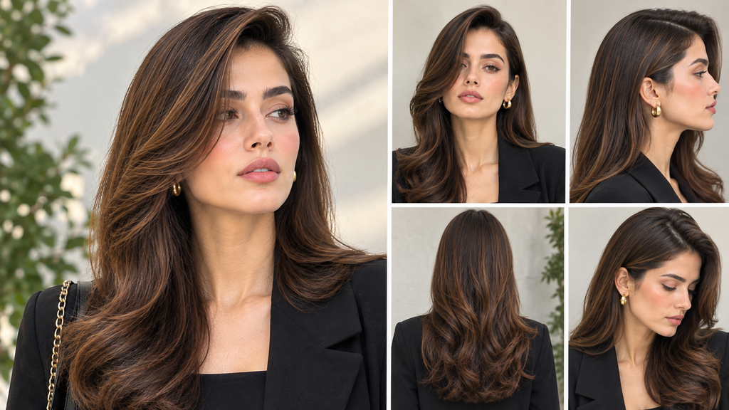 Side-Parted Hair