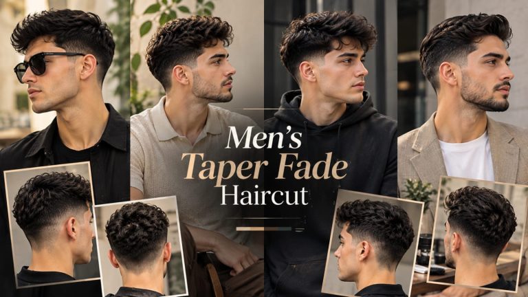 Men's taper fade haircut